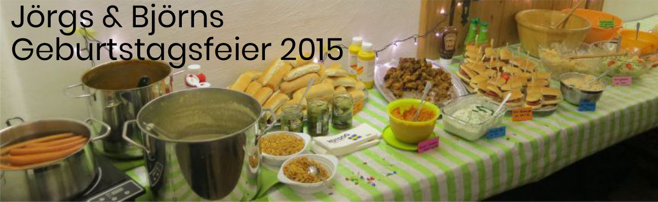 Jörgs Geburtstagsfeier 2015
